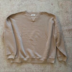 American Eagle Outfitters Tan Crewneck Sweater